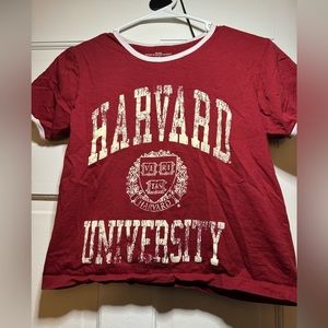 Harvard cropped shirt
